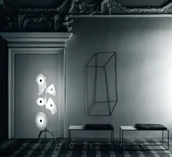 Lampadaire, Orbital, blanc, Ø53cm, H170cm - Foscarini