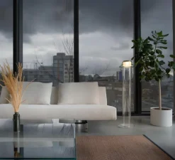 Lampadaire, Pace 28, vert d'eau, LED, dim, 1800-3000K, Ø28cm, H121cm - A-N-D