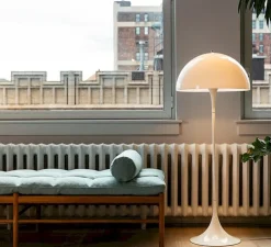 Lampadaire, Panthella , blanc, Ø50cm, H130cm - Louis Poulsen