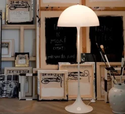 Lampadaire, Panthella , blanc, Ø50cm, H130cm - Louis Poulsen