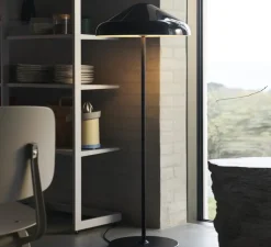 Lampadaire, Pao steel, noir soft, Ø47cm, H120cm - HAY