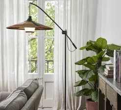 Lampadaire, Parrot, marron, L190cm, H185cm - Forestier