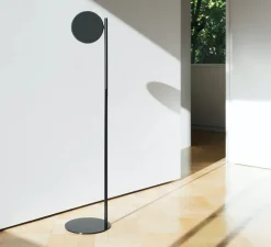 Lampadaire, Pastille F2, noir graphite, LED, 2700K, 690lm, Ø24cm, H109,5cm - Wastberg