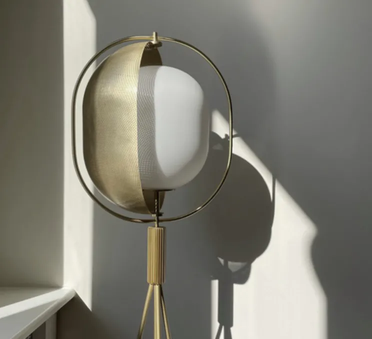 Lampadaire, Pearl, laiton, Ø35cm, H140cm - 101 Copenhagen