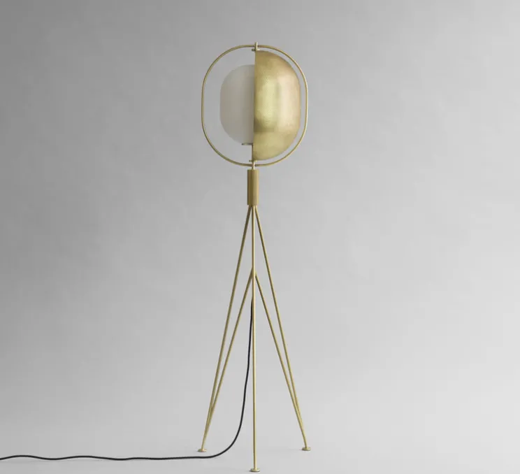 Lampadaire, Pearl, laiton, Ø35cm, H140cm - 101 Copenhagen