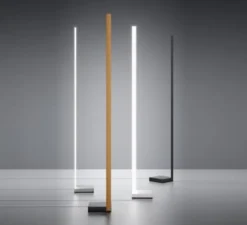 Lampadaire, Pivot, noir, LED, 3000k, 10000lm, L24cm, H205cm - FABBIAN