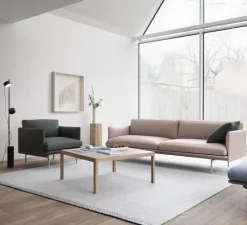 Lampadaire, Post, noir, LED, 2700K, 330lm, Ø9,5cm, H136,2cm - Muuto