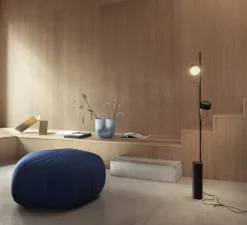 Lampadaire, Post, noir, LED, 2700K, 330lm, Ø9,5cm, H136,2cm - Muuto