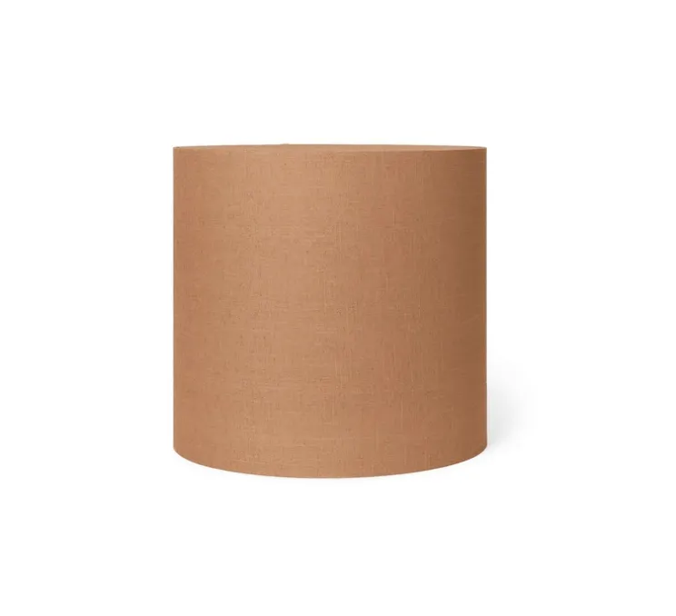 Lampadaire, Post Solid , chêne fumé, abat-jour curry, Ø42cm, H110cm - Ferm Living
