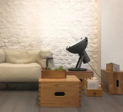 Lampadaire, Projecteur 365, bleu, L43cm, H43cm - Nemo Lighting