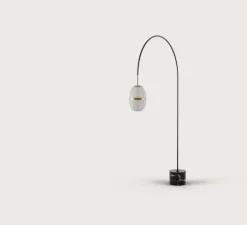 Lampadaire, Pull, P1249, vieil or, L23cm, H218cm - Aromas del Campo