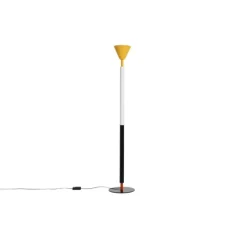 Lampadaire, Pyl, jaune, blanc, noir et rouge, LED, dim, 2700K, 1150 lm, Ø33cm, H180cm - Petite Friture
