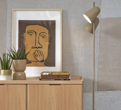 Lampadaire, Salamanca 2 , sable, Ø28cm, H145cm - It's about Romi