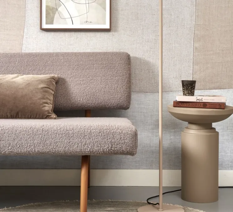 Lampadaire, Salamanca 2 , sable, Ø28cm, H145cm - It's about Romi