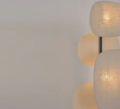 Lampadaire, Screen 70's 3L, lin bouleau, L48cm, H174cm - Market Set