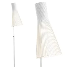Lampadaire, Secto 4210, bois, blanc, LED, L30cm, H175cm - Secto Design