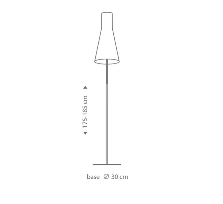 Lampadaire, Secto 4210, bois, blanc, LED, L30cm, H175cm - Secto Design