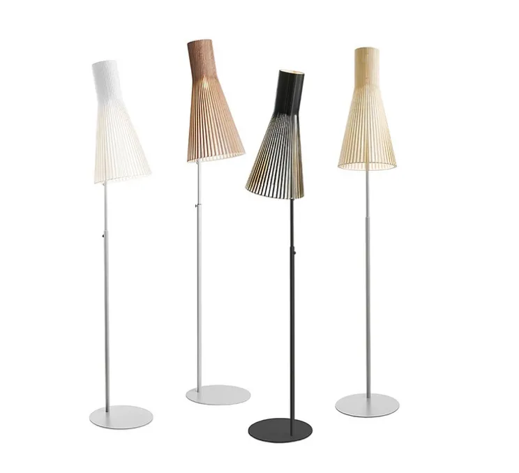 Lampadaire, Secto 4210, bouleau naturel, LED, L30cm, H175cm - Secto Design