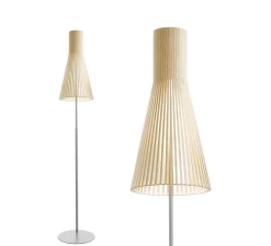 Lampadaire, Secto 4210, bouleau naturel, LED, L30cm, H175cm - Secto Design
