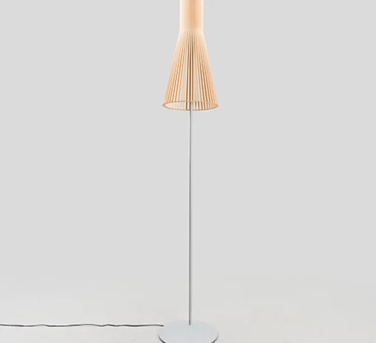 Lampadaire, Secto 4210, bouleau naturel, LED, L30cm, H175cm - Secto Design
