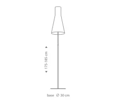 Lampadaire, Secto 4210, bouleau naturel, LED, L30cm, H175cm - Secto Design