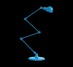 Lampadaire, Signal 4 bras, SI433, bleu clair, brillant, Ø24,5cm, H120cm - Jieldé