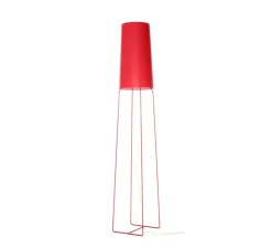 Lampadaire, SlimSophie, dimmable, rouge, L30cm, H176cm - frauMaier