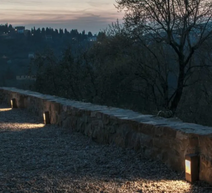 Lampadaire, Smith P128, corten, IP65, LED, 3000K, 270 lm, L8,6cm, H27cm - Toscot