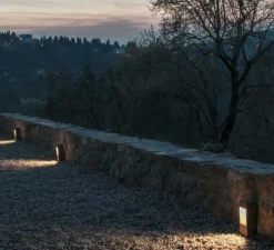 Lampadaire, Smith P128, corten, IP65, LED, 2700K, 250 lm, L8,6cm, H27cm - Toscot