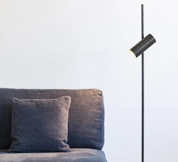 Lampadaire, Sofisticato Nr. 15, bleu acier, Ø23cm, H149cm - Serax