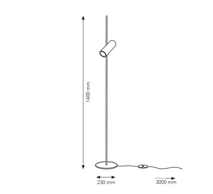 Lampadaire, Sofisticato Nr. 15, bleu acier, Ø23cm, H149cm - Serax