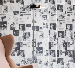 Lampadaire, Spider, noir, H140cm - Oluce