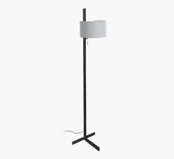 Lampadaire, Stand Up, noir, gris, Ø40cm, H175cm - Faro