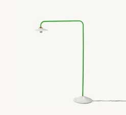 Lampadaire, Standing Lamp marble N°1, vert, L34cm, H141cm - Valerie_Objects