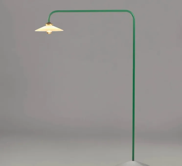 Lampadaire, Standing Lamp marble N°1, vert, L34cm, H141cm - Valerie_Objects
