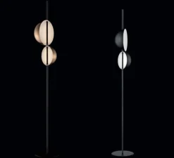 Lampadaire, SUPERLUNA 397, laiton, LED, 3000K, 1150lm, Ø28cm, H175cm - OLUCE