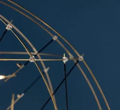 Lampadaire suspendu, Pota 85, or, LED, dim, 2700K, 2430 lm, Ø85cm - Catellani & Smith