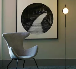 Lampadaire, suspension, LE VITA, noir, LED, 2700K, 570lm, L25cm, H118cm - FARO