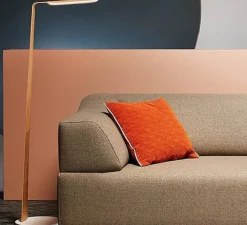 Lampadaire, SWAN, chêne, LED, 1090lm, 2700K, L35cm, H135cm - TUNTO