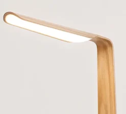 Lampadaire, SWAN, chêne, LED, 1090lm, 2700K, L35cm, H135cm - TUNTO