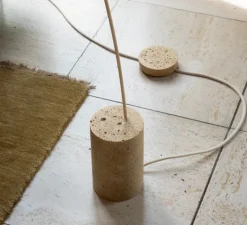 Lampadaire, Sway, beige dune, L35cm, H195cm - Atelier Robotiq