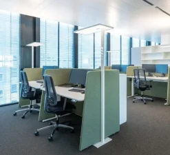 Lampadaire, Task sensor direct/indirect, blanc, LED, dim, 3000K, 9730 lm, L32cm, H192cm - XAL