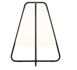 Lampadaire, Teepee, blanc et noir, IP65, LED, dim, 2200-3000K, 250 - 294 lm, Ø36cm, H42cm - Zafferano
