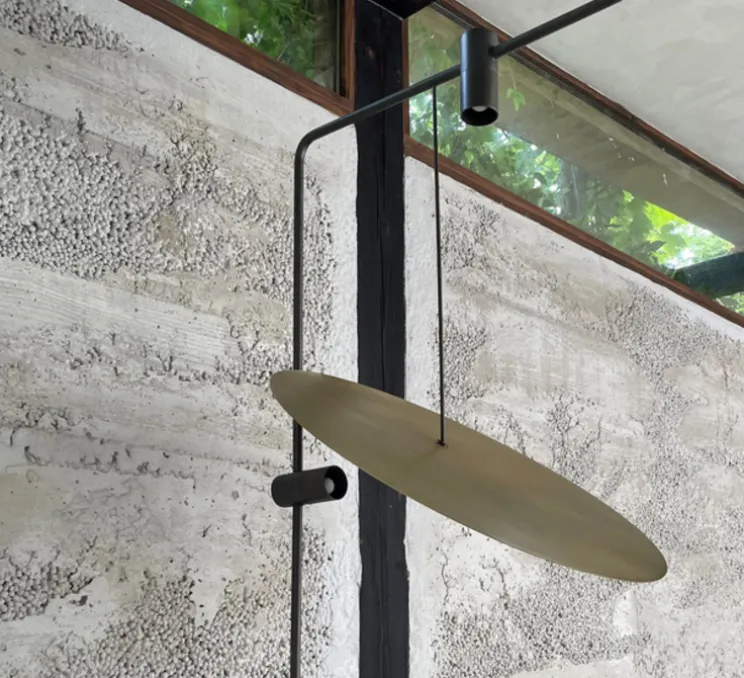 Lampadaire, The Moon , Laiton, marbre, L60cm, H188cm - 101 Copenhagen