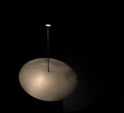 Lampadaire, The Moon , Laiton, marbre, L60cm, H188cm - 101 Copenhagen
