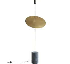 Lampadaire, The Moon , Laiton, marbre, L60cm, H188cm - 101 Copenhagen