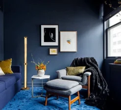 Lampadaire, Tiffany, graphite, LED, dim, 2700K, 2475 lm, Ø25cm, H149,2cm - Elements lighting