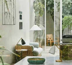 Lampadaire, Timberline, Réédition, blanc, Ø55cm, H151cm - Gubi