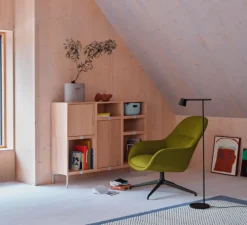 Lampadaire, Tip, noir, LED, 2700K, 330lm, L20cm, H110,8cm - Muuto