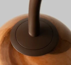 Lampadaire, Tivoli, marron, L42cm, H163cm - It's about Romi